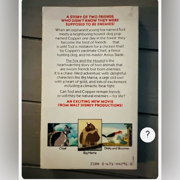 Walt Disney Productions' The fox and the hound (First Edition Book) - Picture 2 of 3